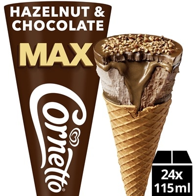 Cornetto Max  Chocolate and Hazelnut 115ml